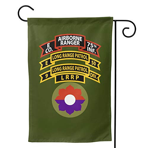 Sendyhuayuanqiduoma3 US Army E Company -Ranger- 75th Infantry -Airborne- 9th Infantry Division Garden Flag Home Flag Outdoor Flags