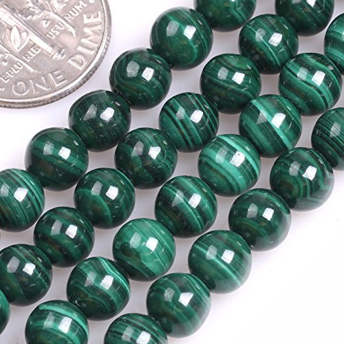 GEM-inside Malanchite Gemstone Loose Beads Natural 6mm Round Crystal Energy Stone Power for Jewelry Making 15" GEM-inside Malanchite Gemstone Loose Beads Natural 6mm Round Crystal Energy Stone Power for Jewelry Making 15"