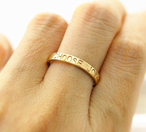 Bar Band Ring Personalized in 925 Sterling Silver 14K Rose Gold Fill or 14K Rose Gold Filled Dainty Hand Stamped Name Stackable Ring about 3mm wide Bar Band Ring Personalized in 925 Sterling Silver 14K Rose Gold Fill or 14K Rose Gold Filled Dainty Hand Stamped Name Stackable Ring about 3mm wide