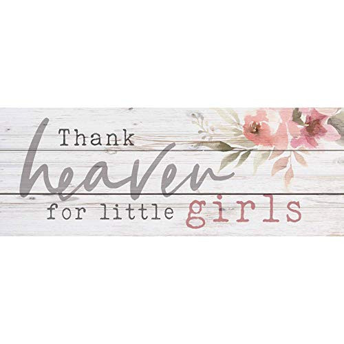 P. Graham Dunn Thank Heaven Floral 12 x 5 Pine Wood Slats Decorative Tabletop Pallet Plaque