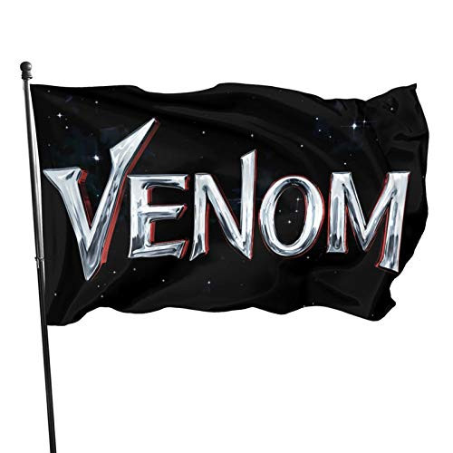 Zgflang V-E-N-O-M 3x5 Foot Flag Outdoor Flags 100 percent Single-Layer Translucent Polyester 3x5 Ft