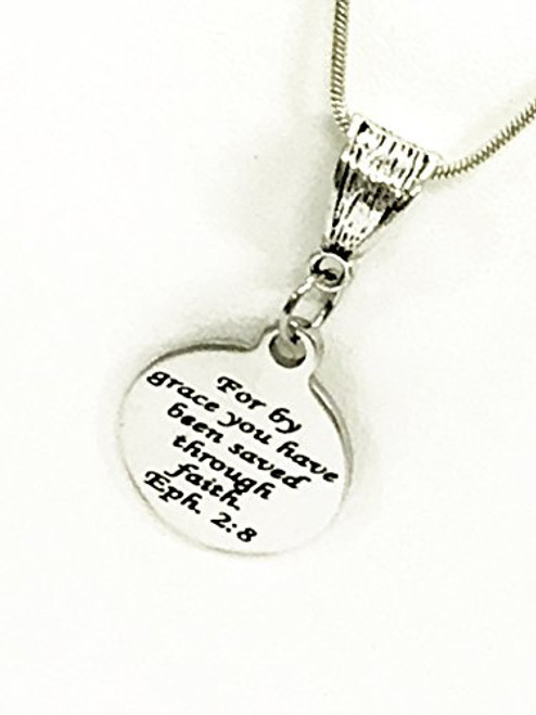 Christian Jewelry Christian Gift Christian Necklace Saved By Grace Through Faith Necklace Eph 2 8 Scripture Jewelry Bible Verse Jewelry Christian Jewelry Christian Gift Christian Necklace Saved By Grace Through Faith Necklace Eph 2 8 Scripture Jewelry Bible Verse Jewelry