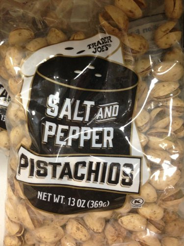Trader Joe's Salt and Pepper Pistachios13 0z -Pack of 2-
