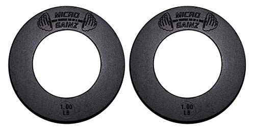 Micro Gainz 2.0 Olympic Fractional Weight Plate Sets of 2 Plates .25LB-1.25LB (Choose Set)-Designed for Olympic Barbells, Used for Strength Training and Micro Loading (1)