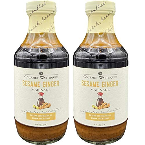 Gourmet Warehouse Sesame Ginger Marinade16 Fl ozs 2 Pack - No MSG No HFCS Gourmet Warehouse Sesame Ginger Marinade16 Fl ozs 2 Pack - No MSG No HFCS