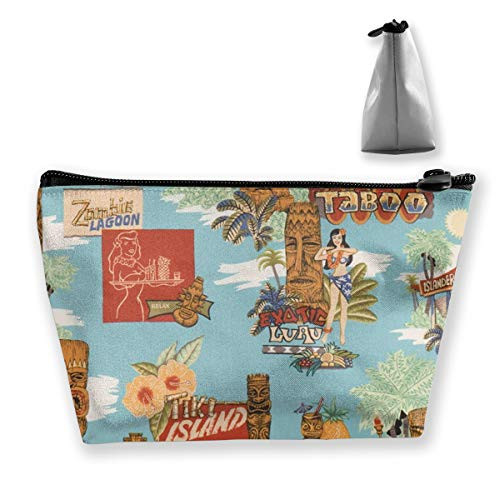 O-X-X-O Tiki Aloha Makeup Toiletry Bag Travel Cosmetic Organizer Waterproof Multi-Purpose Trapezoidal Storage Tote Makeup Tools Bag Cosmetic Makeup Bags Zipper O-X-X-O Tiki Aloha Makeup Toiletry Bag Travel Cosmetic Organizer Waterproof Multi-Purpose Trapezoidal Storage Tote Makeup Tools Bag Cosmetic Makeup Bags Zipper