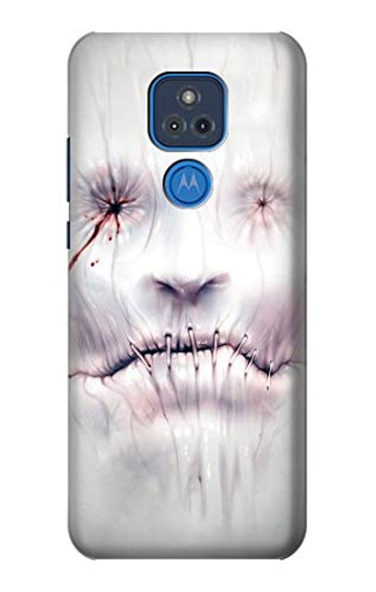 R0884 Horror Face Case Cover for Motorola Moto G Play -2021-