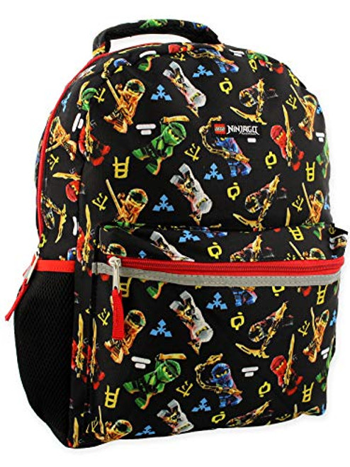 Lego Ninjago Masters of Spinjitzu Boys 16 Inch School Backpack -One Size Lego Ninjago- Lego Ninjago Masters of Spinjitzu Boys 16 Inch School Backpack -One Size Lego Ninjago-