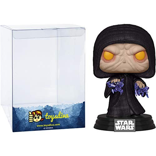 Emperor Palpatine- Fun?ko P?o?p? Vinyl Figure Bundle with 1 Compatible 'ToysDiva' Graphic Protector -289 - 37591 - B-