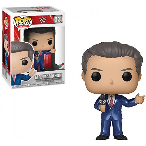 Funko Mr. McMahon- x POP WWE Vinyl Figure  and  1 PET Plastic Graphical Protector Bundle -053 - 30986 - B-