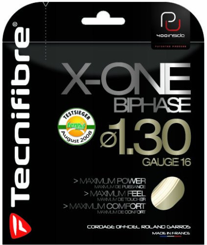 Tecnifibre X-One Biphase Tennis String Set-Natural-17