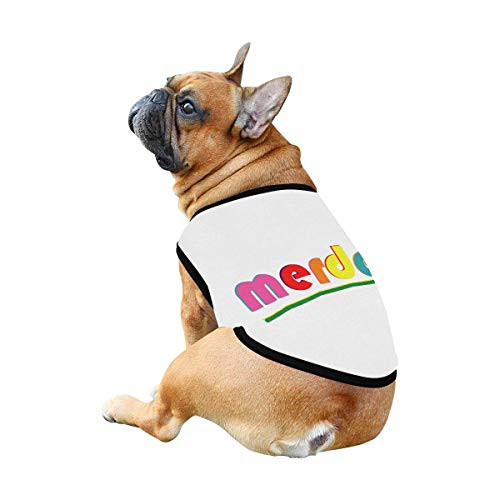 Merde Shit Super Soft Dog Shirt Dog Tank top Dog t-Shirt Dog Clothes Gift 7 Sizes XS to 3XL French Pardon My French i Love France
