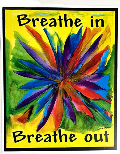 Breathe in breathe out 11x14 poster - Heartful Art by Raphaella Vaisseau