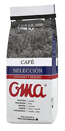 Roasted Ground Coffee -OMA Special Selection - Colombian Ground Coffee 500g-17.6oz- Ground Coffee Medium Roast