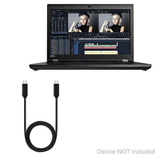 Cable for Lenovo ThinkPad P73 -17"- -Cable by BoxWave- - DirectSync PD Cable -3ft- - USB-C to USB-C -100W- Type C Braided 3ft Charge and Sync Cable for Lenovo ThinkPad P73 -17"- - Jet Black Cable for Lenovo ThinkPad P73 -17"- -Cable by BoxWave- - DirectSync PD Cable -3ft- - USB-C to USB-C -100W- Type C Braided 3ft Charge and Sync Cable for Lenovo ThinkPad P73 -17"- - Jet Black