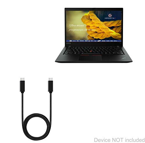 Cable for Lenovo ThinkPad T14s -14in- -Cable by BoxWave- - DirectSync PD Cable -3ft- - USB-C to USB-C -100W- Type C Braided 3ft Charge and Sync Cable for Lenovo ThinkPad T14s -14in- - Jet Black Cable for Lenovo ThinkPad T14s -14in- -Cable by BoxWave- - DirectSync PD Cable -3ft- - USB-C to USB-C -100W- Type C Braided 3ft Charge and Sync Cable for Lenovo ThinkPad T14s -14in- - Jet Black