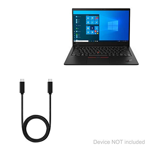 Cable for Lenovo ThinkPad X1 Carbon Gen 8 -14in- -Cable by BoxWave- - DirectSync PD Cable -3ft- - USB-C to USB-C -100W- Type C Braided 3ft Charge and Sync Cable - Jet Black Cable for Lenovo ThinkPad X1 Carbon Gen 8 -14in- -Cable by BoxWave- - DirectSync PD Cable -3ft- - USB-C to USB-C -100W- Type C Braided 3ft Charge and Sync Cable - Jet Black