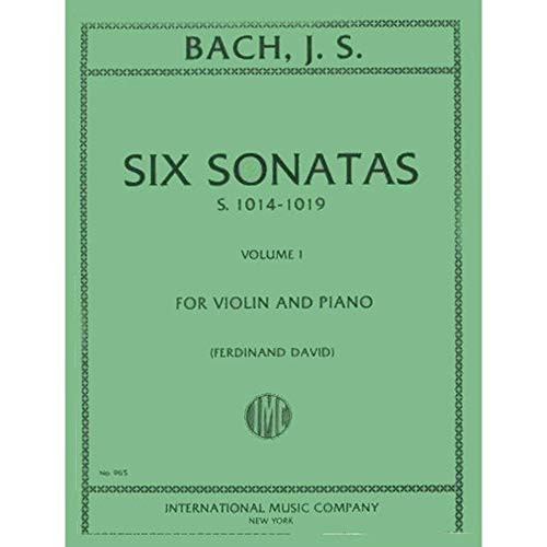 Bach JS - Sonatas for Violin and Piano Nos 1-3 BWV 1014-1016 - edited by Ferdinand David - International Music Co