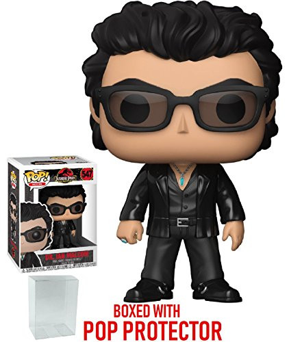Funko Pop! Movies: Jurassic Park - Dr. Ian Malcolm Vinyl Figure (Bundled with Pop Box Protector Case)