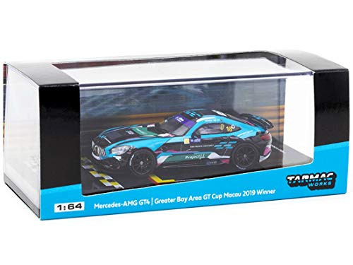 MB AMG GT418 Kevin Tse Winner Greater Bay Area GT Cup Macau -2019- 1-64 Diecast Model Car by Tarmac Works T64-006-19MGP18