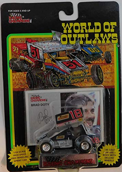 Sprint Car Brad Doty -Black car18- World of Outlaws 1-64 Scale die-cast Racer by Racing Champions Sprint Car Brad Doty -Black car18- World of Outlaws 1-64 Scale die-cast Racer by Racing Champions