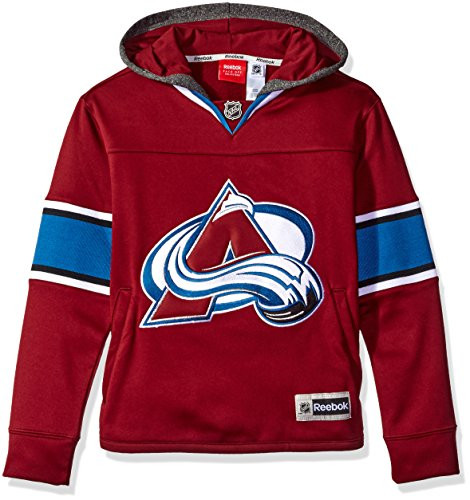 NHL Youth Boys 8-20 Avalanche Faceoff Jersey Hood Xl-18- Burgundy