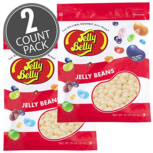 Jelly Belly Coconut Jelly Beans - 2 Pounds in Resealable Bags -2 x 16 Ounces- - Genuine Official Straight from the Source