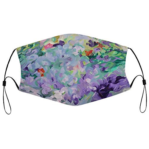 Roupaze Unisex Face Mask Abstract Purple Flower Face Mouth Cover Balaclavas Bandana for Adults with 16 Filter Roupaze Unisex Face Mask Abstract Purple Flower Face Mouth Cover Balaclavas Bandana for Adults with 16 Filter