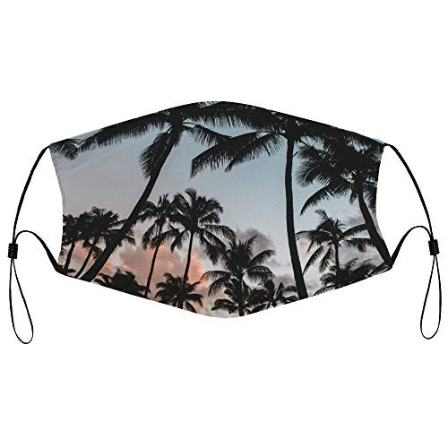 Roupaze Unisex Face Mask Palm Tree Tree Face Mouth Cover Balaclavas Bandana for Adults with 16 Filter Roupaze Unisex Face Mask Palm Tree Tree Face Mouth Cover Balaclavas Bandana for Adults with 16 Filter