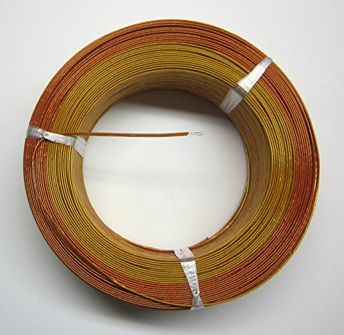 High Temperature K-Type Thermocouple Stranded Wire AWG 24 with Kapton Insulation - 5 yd