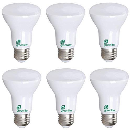 R20 LED Floodlight, 7 Watt (50W Equivalent), Dimmable, 550 Lumens, Bright White 3000k, E26 Medium Base, Energy Star (6 Pack)