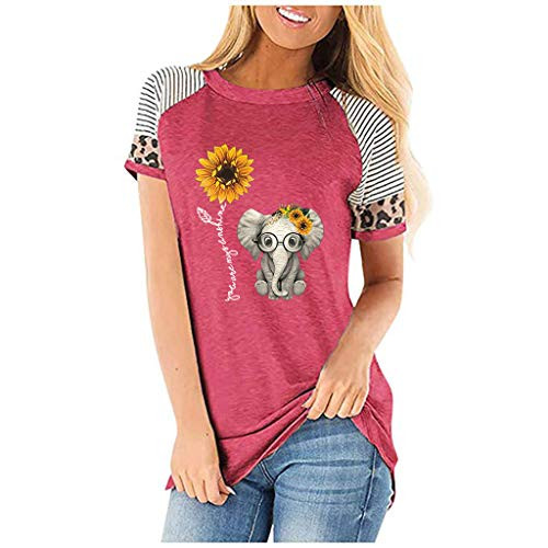 Tops for Women SummerWomen's Cute Sunflower Graphic T Shirts Letter Print Short Sleeve O Neck Summer Casual Cotton Tees Tops