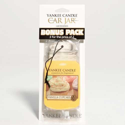 Vanilla Cupcake Yankee Candle Car Jar Bonus 3-Pack