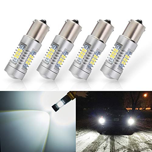 ANTLINE Extremely Bright 1156 1141 1003 7506 BA15S 21-SMD 2835 Chipsets 1260 Lumens LED Bulb Replacement White for Car RV Interior Backup Reverse Brake Tail Turn Signal Lights Bulbs DRL (Pack of 4)