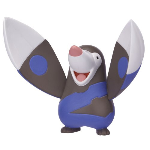 Pokemon Attack Figure B and W Series 2 Drilbur - Ground-type base