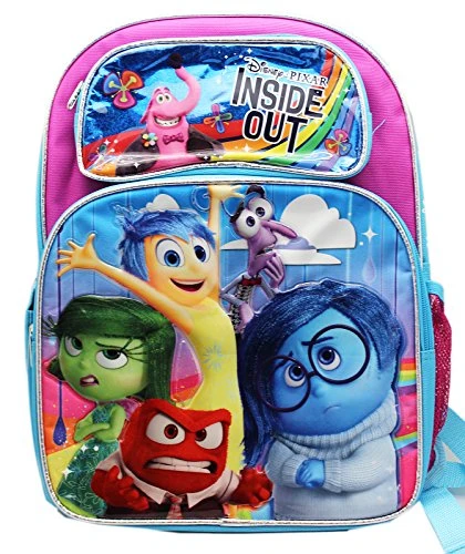 Disney Girl's Inside Out Large 16" inches Backpack - Licensed - BRAND NEW