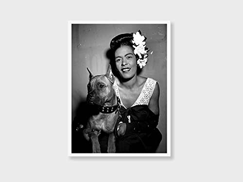 Billie Holiday Art Print - Billie Holiday Poster - Jazz Poster - Billie Holiday Artwork - Billie Holiday Portrait - Music Poster - Billie Holiday Photo - Black and White -Small -11x14 inches--