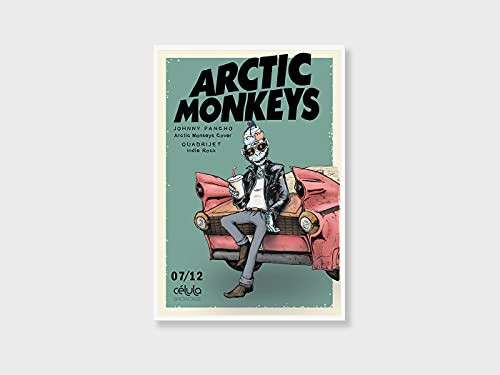 Arctic Monkeys Print - Arctic Monkeys Poster - Music Poster - alex turner poster - Music Art - Music Print - Wall Art - Arctic Monkeys Rock Band -Small -11x14 inches--