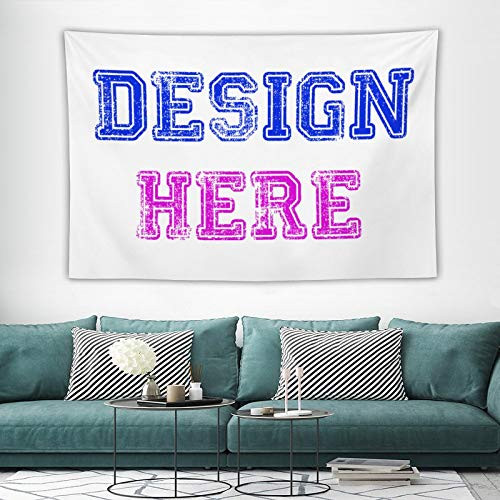Custom Tapestry Personalized Image Wall Tapestry Design Your Own Picture Photo Customized Tapestry -90''WX60''L-