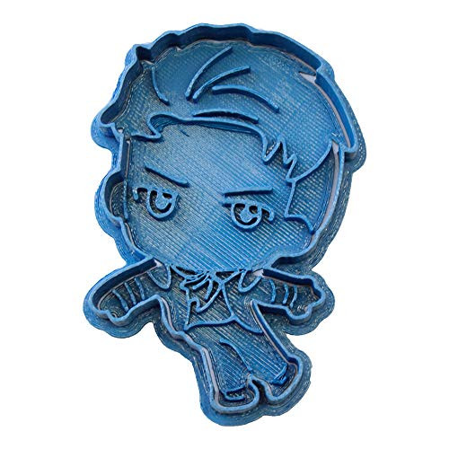 cuticuter otabek Yuri on Ice Cookie Cutter Blue 8 x 7 x 1.5 cm
