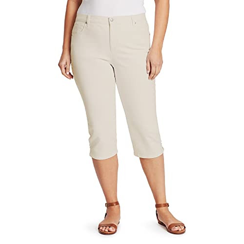 Gloria Vanderbilt Women's Amanda Capri Jean Stonewood 12 Petite Regular