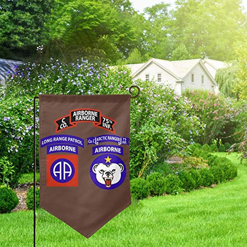 SHIQILONGqi O Company -Arctic Ranger- 75th Infantry -Airborne- US Garden Flag Home Flag Outdoor Flags Double Sided Flag