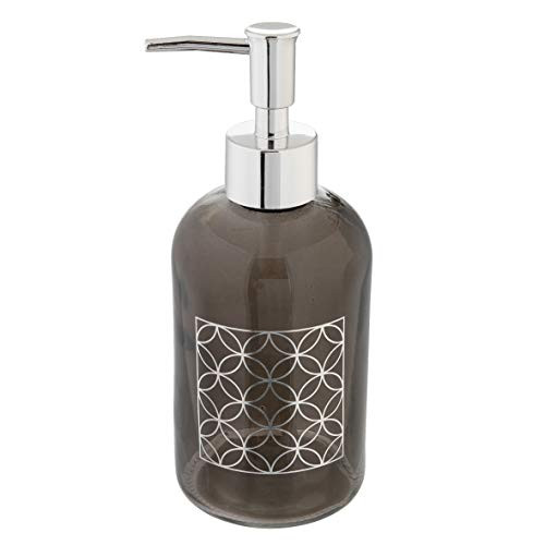 Axentia State Glass Soap Dispenser Glass Grey Ø ca. 7 cm Höhe ca. 19 cm