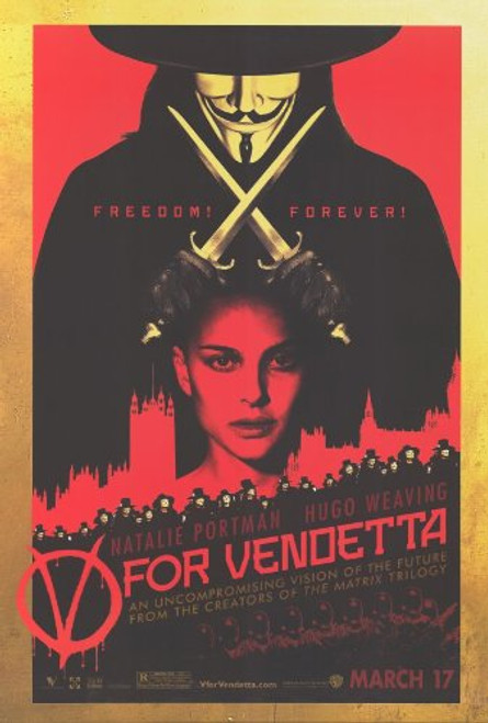 ArtFuzz V for Vendetta 11 x 17 Movie Poster - Style C ArtFuzz V for Vendetta 11 x 17 Movie Poster - Style C