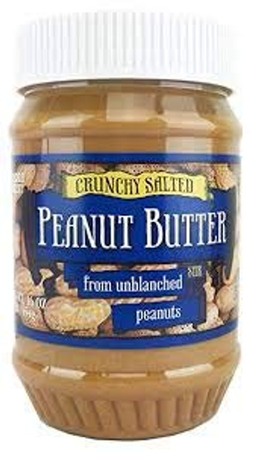 Trader Joe's Crunchy Salted Peanut Butter 1 lb -Pack of 2-