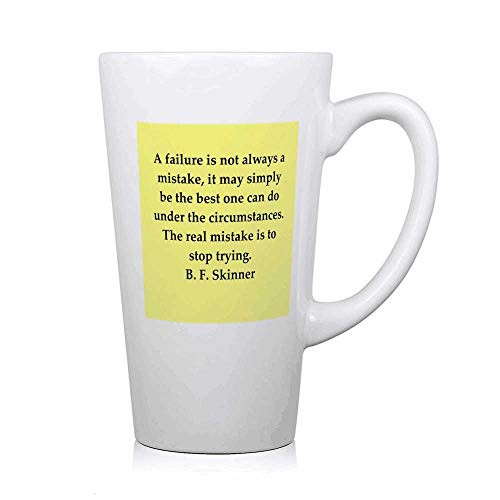 B F Skinner Quote Ceramic Coffee Mug Milk Cup Classic Mug Drinking Cups for Tea Coffee Cocoa with Large Handles-16oz-