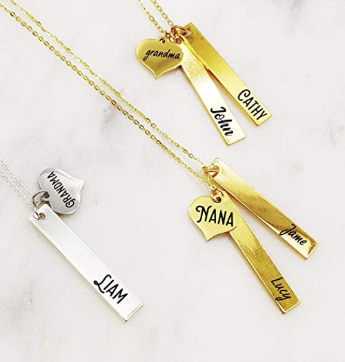 Nu Designs Nana Necklace Grandma Necklace Mimi Necklace Personalized Grandma Jewelry Family necklace Mother's day gift idea Nu Designs Nana Necklace Grandma Necklace Mimi Necklace Personalized Grandma Jewelry Family necklace Mother's day gift idea