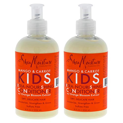 Shea Moisture Kids Conditioner 8 Ounce Mango-Carrot Extra Nourishing -236ml- -2 Pack-