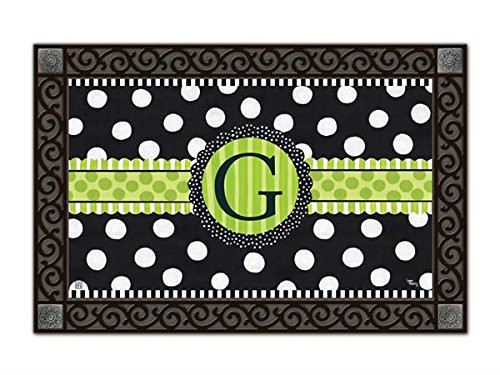 MatMates Frolic Monogram G Doormat