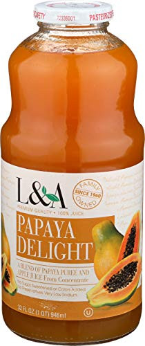 L and A Juice Papaya Delight 32 Fl Oz